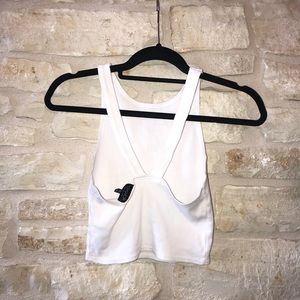 Topshop V-Back Crop Top